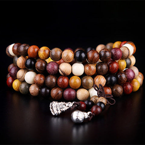 Variety of Sandalwood Tibetan Buddhist Prayer Beads Bracelets Buddha