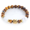 Bracelets Gold Color Skull Bead Charm Buddha