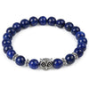 Leopard Tiger Eye Lion Head Natural Stone Beaded Bracelet
