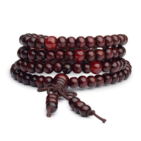 108 Beads Natural Sandalwood Buddhist Buddha