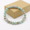Natural Stone 7 Chakra Healing Balance Buddha Bracelet Yoga