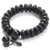 Hand-carved Peachwood Malas Tibetan Buddhist Prayer Bracelet