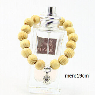 Bracelet Buddha Yoga Natural Wood Beads