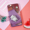 Squishi Phone Case for iPhone 7 7 plus 3D Cute Soft Silicone Pappy Squishy Cat for i6 6s plus